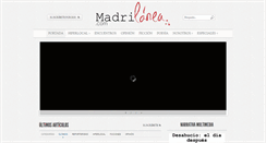 Desktop Screenshot of madrilanea.com